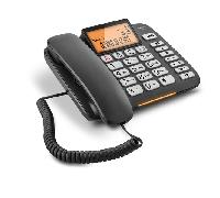 Gigaset DL 580 Teléfono analógico Identificador de llamadas Negro