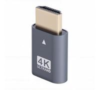 Decumeby 2 Uds Conector Simulado HDMI, Adaptador de Pantalla Virtual 4K 60Hz Emulador EDID, Enchufe de Monitor sin Cabeza para Servidor de Escritorio Remoto de Minería Criptográfi