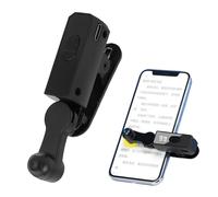 Decumeby Auto Clicker para Teléfonos Inteligentes, 107 Ajustes de Velocidad, Pulsador de Pantalla Recargable, Pulsador Automático con Cabezal Giratorio de 180° para «Me Gusta» en (Black)
