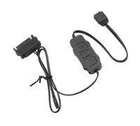 Decumeby Kit de Controlador ARGB, 5V 3 Pines Sata a 3 Pines 5V ARGB, Controlador de Ventilador con Perillas Simples para Ventiladores de PC, Refrigeradores, Dispositivos de (BLACK)