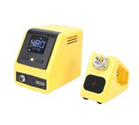 Decumeby Kit de Estación de Soldadura con Pantalla Digital de 120 W, Suspensión Automática, Calentamiento Rápido 3S, Kit Electrónico con Pistola de Calor para reparación. (Enchufe de la UE)