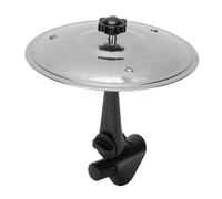 Decumeby Mini Tambor de Platillo de Choque para Vehículos, Tablero de Ventilación de Aire, Aleación Fuerte, Accesorios Prácticos y Divertidos para Bateristas y Amantes de la Música (SILVER)