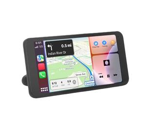 Decumeby Pantalla Táctil Estéreo Portátil para Automóvil de 6,5 Pulgadas con Bluetooth, GPS, Pantalla Compartida, Ideal para Viajes por Carretera, para Entusiastas de los Automóviles