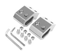 Decumeby Soporte de Riel Universal Compacto para Caja de Herramientas de Embalaje, Paquete de 2 Clips de Almacenamiento de Aleación Duraderos para Organización de Herramientas, Color Negro (SILVER)