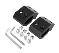 Decumeby Soporte de Riel Universal Compacto para Caja de Herramientas de Embalaje, Paquete de 2 Clips de Almacenamiento de Aleación Duraderos para Organización de Herramientas, Color Negro (BLACK)
