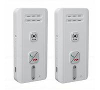 Decumeby system de Intercomunicación Inalámbrico de 2 Vías system de Comunicación de Intercomunicador Inalámbrico Alcance de 500 Metros con Respuesta Automática Manos Libres para Oficina (WHITE)