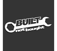 Decus Built NOT Bought 1612 - Pegatina para tornillos de cabeza (estilo OEM)