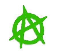 Decus Shop Anarchy L 0170 (Verde) // Pegatina OEM JDM Style Vinyl Transfer