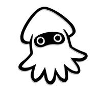 Decus Shop Blooper Super Mario L 0123 (Negro) // Pegatina OEM JDM Style Vinyl Transfer