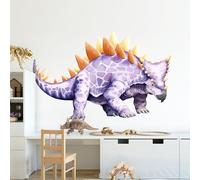 Decvictor Pegatinas de Pared Dinosaurio Grande, Vinilos Decorativos Pared Estegosaurio Dino, Adesivos Paredes Decoración para Habitación Infantil Dormitorio ludoteca (W126 * H81 cm)