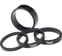DEDA Alloy Separador de Auriculares, Unisex Adulto, Negro, 3mm (Pack of 10)