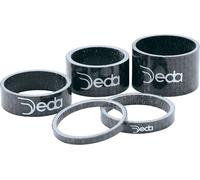 Deda Elementi: 1 1/8" Carbon Headset Spacers - Carbon Black - 10mm 10pk