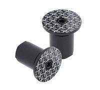 DEDA-ELEMENTI Loop Tapones de Extremo de Barra, Unisex, Negro