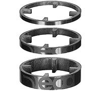 DEDA-ELEMENTI Unisex-Adulto, 305390455 Distancia de dirección All.d.46 (3p, Talla única, Black, 3/5/10mm (3 Pack)