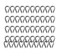 Dedal de acero resistente de 1/8 pulgadas, cierre triangular resistente a la corrosión para maquinaria industrial, carga segura, anillos triangulares de acero inoxidable