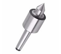 Dedal móvil de aleación de doble punta central, mango cónico for torno rotatorio, centro superi0r de gir0 Morse MT1 MT2 MT3(3)