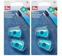 Dedal Prym, silicona, turquesa, talla M/L, 2 piezas (Paquete de 2)
