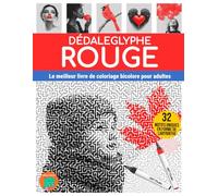 Dédaleglyphe Rouge: Le meilleur livre de coloriage bicolore pour adultes.
