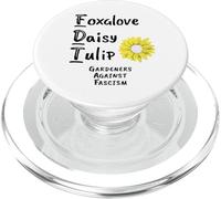 Dedalera Daisy Tulip Jardineros contra el Fascismo Protesta PopSockets PopGrip para MagSafe