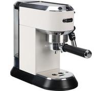 Dedica Style EC 685.W Semi-automática Máquina espresso 1,1 L, Cafetera espresso blanco/Plateado brillante, Máquina espresso, 1,1 L, Dosis de café, De café molido, 1300 W, Negro, Plata, Blanco