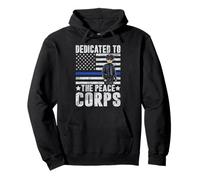 Dedicado a la Policía del Cuerpo de Paz Sudadera con Capucha