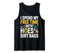 Dedico mi Tiempo Libre a Las Azadas y Las Bolsas de Tierra Camiseta sin Mangas