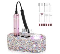 DEDNMSCA - Taladro de uñas eléctrico brillante profesional, máquina de archivo E de 40000 RPM con 12 brocas para uñas acrílicas, quitar esmalte de uñas de gel, manicura para salón de belleza, hogar