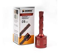 Dedo abrasivo diamantado Ø 8 mm - Yunque Red Edition M14 - Para amoladora angular - Gres porcelánico, baldosas duras, granito