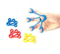 Dedo agarre ejercitador dedo fortalecedor entrenador de fuerza Gripper extensor Camilla de bandas de resistencia mano set para la artritis túnel carpiano ejercicio guitarra y la escalada en roca 3pcs