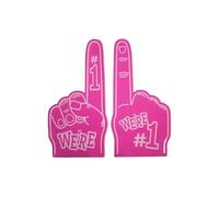 Dedo de espuma for porristas, somos el número 1, mano, eventos deportivos, celebración, abanico la victoria, utilería for animar, 2 uds para reuniones Deportivas y Accesorios de animació(Pink)