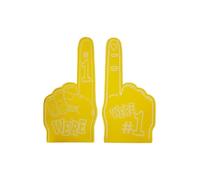 Dedo de espuma for porristas, somos el número 1, mano, eventos deportivos, celebración, abanico la victoria, utilería for animar, 2 uds para reuniones Deportivas y Accesorios de animació(Yellow)