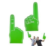 Dedo de espuma gigante - Tamaño extra de 46 cm, material EVA grueso de 8 mm, artículos de apoyo para ver deportes, el color liso de bricolaje se puede dibujar libremente, guantes ligeros y sin fatiga