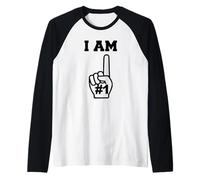 Dedo de Espuma I Am Number One Camiseta Manga Raglan
