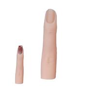 Dedo De Práctica De Manicura - Modelo De Prótesis De Silicona Flexible | Dedo De Entrenamiento Articulado Para Decoración De Uñas | Dedos Líquidos Del Silicón Para El Uso De La Práctic