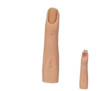 Dedo de uñas - Entrenador estético de silicona líquida, punta falsa flexible, modelo realista de textura de piel | Aplicación acrílica Estudio de salón, Cosmetología Estudiante Pedagogía Artistry