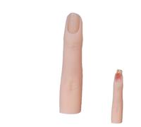 Dedo: dedo de entrenamiento móvil con articulaciones flexibles, superficie de silicona realista, base de uña extraíble Práctica de modelado, limado y técnicas de diseño para el estudio de