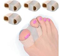 Dedo doble anillo Hallux Valgus corrección de dedos superpuestos dedos en martillo, alivio del dolor, fricción gel separador de dedos de silicona separador de dedos separador y protector 4 unidades
