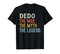 Dedo El Abuelo El Mito La Leyenda Día del Padre Vintage Camiseta