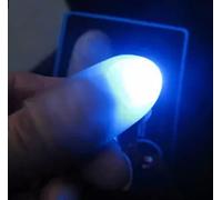 Dedo Mágico LED, 5 Pares Magic Finger Light Up Thumb Tips Lámpara de Dedo LED Thumbs Light (Azul)