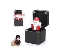 Dedo medio de Navidad en una caja, divertida caja de regalo de broma de dedo emergente, juguete de broma de dedos medios de Papá Noel, regalo sorpresa impreso en 3D para amigos y adultos, novedosa