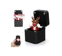 Dedo medio de Navidad en una caja, divertida caja de regalo de broma de dedo emergente, juguete de broma de dedos medios de Papá Noel, regalo sorpresa impreso en 3D para amigos y adultos, novedosa