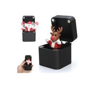 Dedo medio de Navidad en una caja, divertida caja de regalo de broma de dedo emergente, juguete de broma de dedos medios de Papá Noel, regalo sorpresa impreso en 3D para amigos y adultos, novedosa