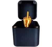 Dedo Medio en una Caja Dedo Medio Divertido con Solo para ti en la Tapa Caja de Broma de 2 Pulgadas para Navidad, Halloween, Día de los Inocentes, Decoración de jardín