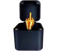 Dedo Medio en una Caja Dedo Medio Divertido con Solo para ti en la Tapa Caja de Broma de 2 Pulgadas para Navidad, Halloween, Día de los Inocentes, jour de Pâques