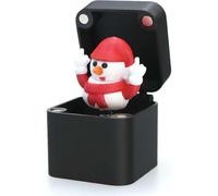 Dedo medio en una caja, solo para ti, dedo medio en una caja, caja de regalo sorpresa de Navidad, regalos de broma peculiar para hombres y adultos (muñeco de nieve de dedo medio negro)