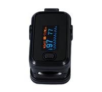 Dedo oxímetro SPO2 del pulso y monitor de ritmo cardíaco Negro - equipo de diagnóstico médico de calidad profesional. Utilice adultos y niños y bebés pediátricos