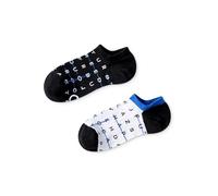 Dedoles Calcetines Unisex Hombre Mujer y Niños Algodón muchos diseños divertidos diferente izquierda derecha, color: Negro, diseño: Crucigramas (sneaker), tamaño: 43-46