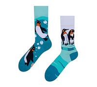 Dedoles Calcetines Unisex Hombre Mujer y Niños Algodón muchos diseños divertidos diferente izquierda derecha, color: Azul, diseño: Pingüinos, tamaño: 35-38