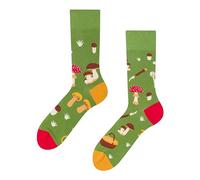 Dedoles Calcetines Unisex Hombre Mujer y Niños Algodón muchos diseños divertidos diferente izquierda derecha, color: Verde, diseño: En busca de setas, tamaño: 39-42
