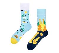 Dedoles Calcetines Unisex Hombre Mujer y Niños Algodón muchos diseños divertidos Fútbol Bicicleta Caballos Bombero Regalo diferente izquierda derecha, color: Multicolor, diseño: Grecia, tamaño: 43-46